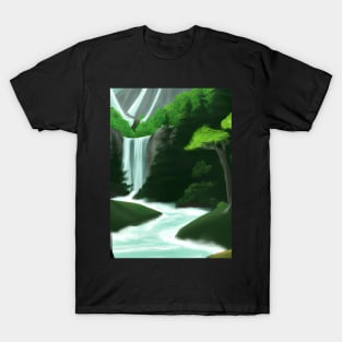 Forest River Waterfall T-Shirt